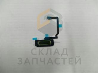 Кнопка Home (толкатель) в сборе со сканером отпечатка пальца на шлейфе (GOLD) для Samsung SM-G800H