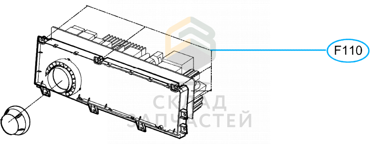 Электронный модуль системы управления стиральной машиной (основной) для LG F12B8QD5