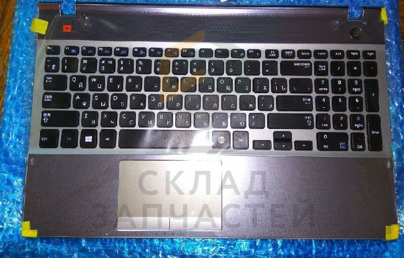 Верхний топ в сборе с клавиатурой русской для Samsung NP550P5C-S04RU