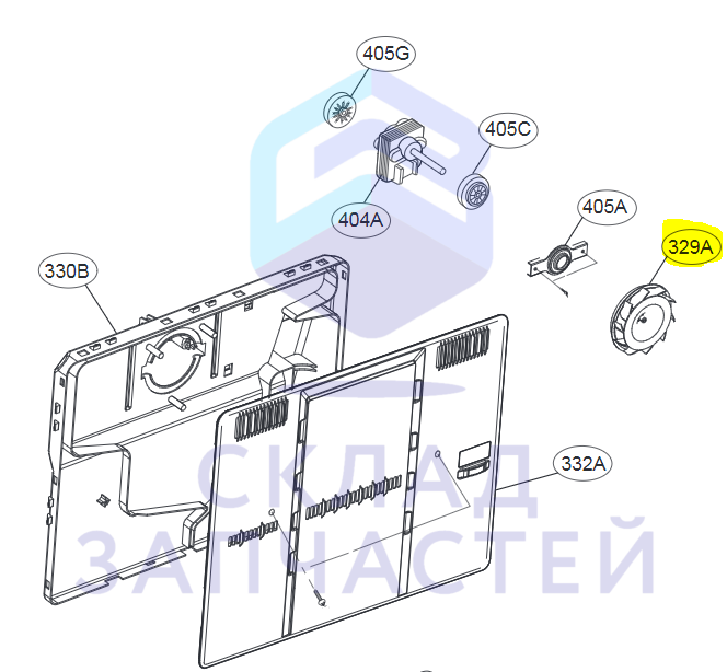 Вентилятор для LG GC-H502HEHZ