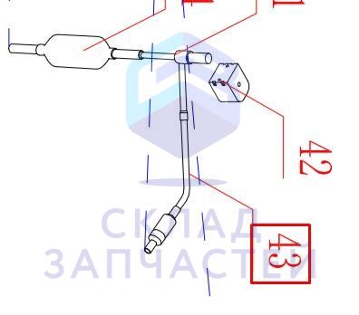 Соединительная труба перед SV1 для Haier AV12IMVURA (AA9AK5E2R00)