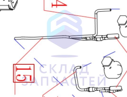 Соединительная труба для Haier AV12IMVURA (AA9AK5E2R00)