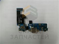 Разъем системный (microUSB) на плате для Samsung SM-G800H GALAXY S5 mini DS