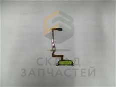 Кнопка Home (толкатель) в сборе на шлейфе (White) для Samsung SM-G850F