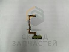 Кнопка Home (толкатель) в сборе на шлейфе (GOLD) для Samsung SM-G850F
