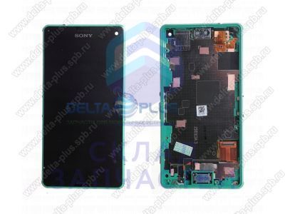 Дисплей в сборе с сенсорным стеклом (тачскрином) и передней панелью Green для Sony D5803 Xperia Z3 Compact