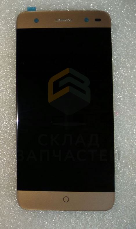 Дисплей (lcd) в сборе с сенсорным стеклом (тачскрином) (Золотой), оригинал ZTE 080800511430