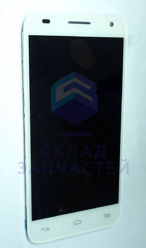 Передняя панель в сборе с сенсорным стеклом (тачскрином) (Black) парт номер F-GBCA1AH0A04C0 для Alcatel I216X