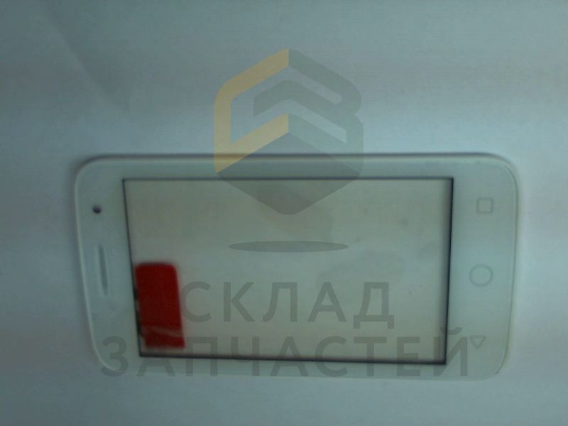 Передняя панель в сборе с сенсорным стеклом (тачскрином) (White), оригинал Alcatel F-GBCA1B10B11C0