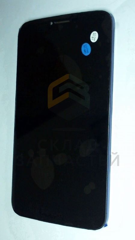 Дисплей (lcd) в сборе с сенсорным стеклом (тачскрином) и передней панелью (Dark Grey Chrome) парт номер F-GBCA33S0C38C0 для Alcatel 8030Y