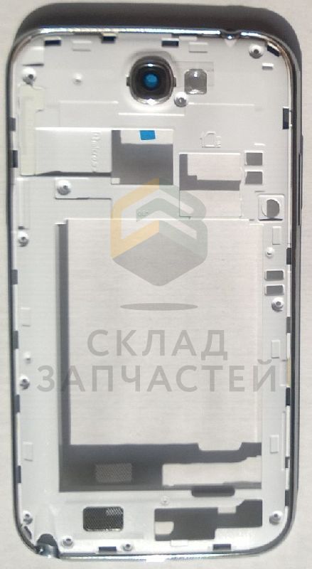 Задняя часть корпуса в сборе с кнопками громкости и кнопкой включения (Ceramic White) для Samsung GT-N7100