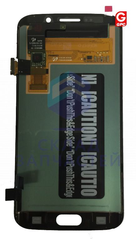 Дисплей в сборе с сенсорным стеклом (тачскрином) и кнопкой Home (Black) для Samsung SM-G925X
