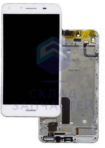 Дисплейный модуль в сборе с передней панелью и компонентами (White) для Huawei Honor Y5-2 (D2CUN-L21)