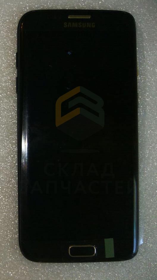 Дисплей в сборе с сенсорным стеклом (тачскрином) и передней панелью (BLACK INJUSTICE EDITION) для Samsung SM-G935FD Galaxy S7 EDGE