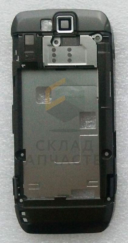 Средняя часть корпуса в сборе (Grey STEEL) для Nokia E66