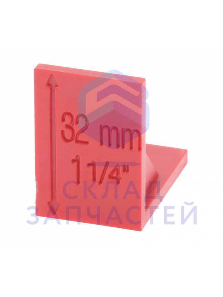 Вспомогательный инструмент для регулировки высоты прибора красный пластик-с печатью (32 мм, 1 1/4) для Gaggenau RB472304/03