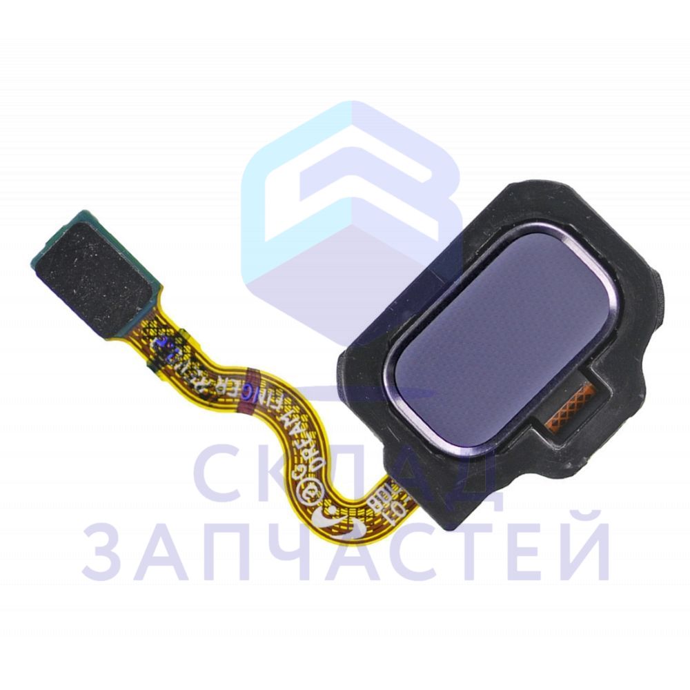 Кнопка с датчиком отпечатка пальца на шлейфе (Orchid Gray) для Samsung SM-G955X