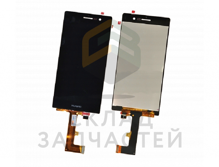 Дисплей в сборе с сенсорной панелью (цвет - Black), аналог для Huawei Ascend P7 (Sophia-L10)