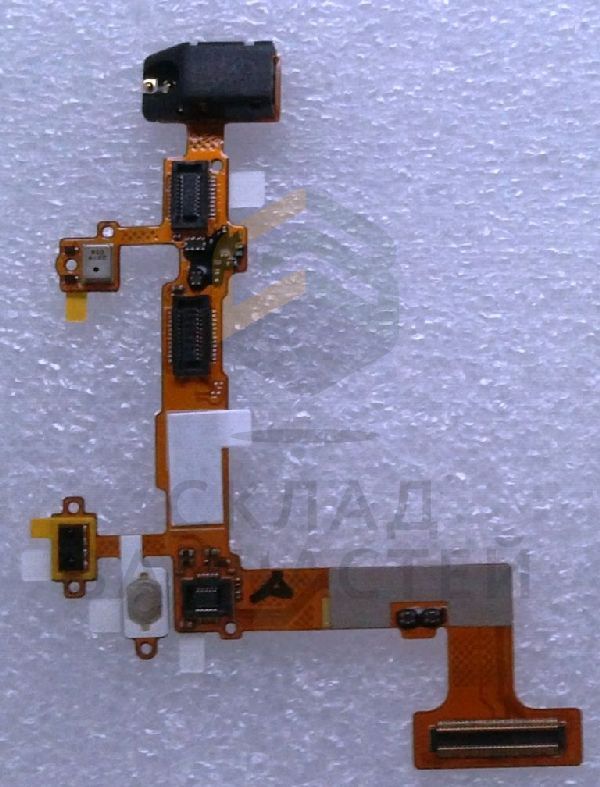 Шлейф (кнопка включения, датчики освещенности и приближения, контакты камер, разговорного динамика), оригинал LG EBR75099401