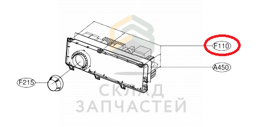 EBR75790703 LG оригинал, электронный модуль системы управления стиральной машиной (с дисплеем)