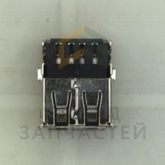 Разъем USB 4P/2C (Black) для Samsung NP-R70A005/SER
