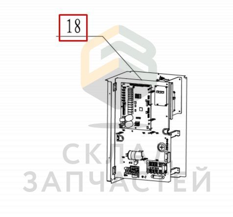 Электрическая коробка в сборе для Haier AV12NMSETA (AA8TC0E2900)