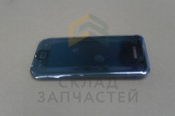 Передняя панель в сборе с сенсорным стеклом (тачскрином) и дисплеем (lcd) (Metallic Black) для Samsung GT-I9001 GALAXY S Plus