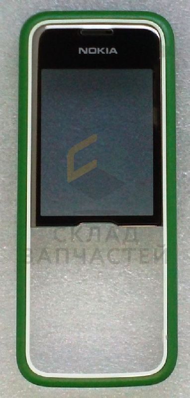 Передняя панель корпуса с защ. стеклом дисплея (Green) для Nokia 7310