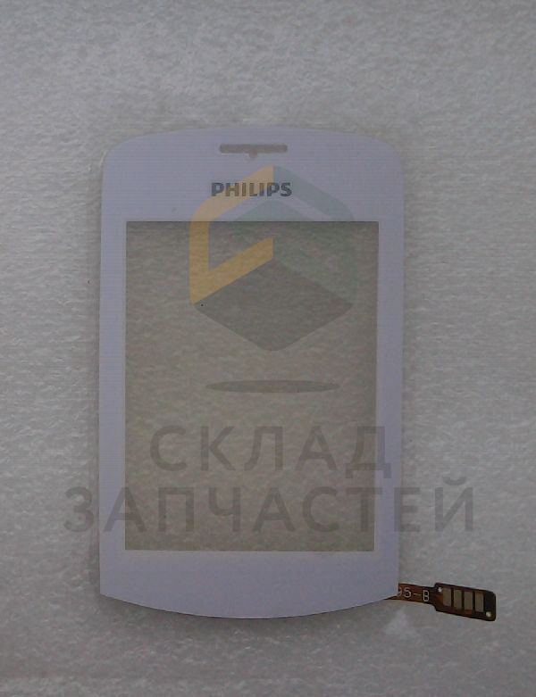 Сенсорное стекло (тачскрин) (White) парт номер 433900720291 для Philips X518