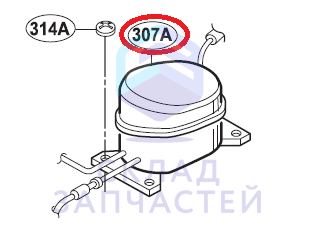 TCA36471304 LG оригинал, компрессор линейный (с линейным электрическим двигателем)