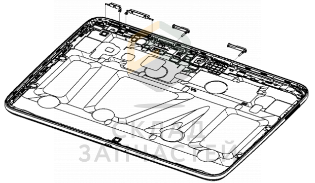 Задняя часть корпуса (White) для Samsung GT-P5200 GALAXY Tab 3 WiFi+3G