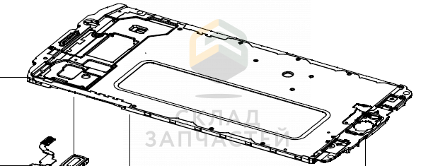 Средняя часть корпуса (шасси) для Samsung SM-N920X Galaxy Note 5