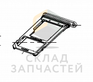 Лоток SIM + карты памяти (Silver) для Samsung SM-G930FD
