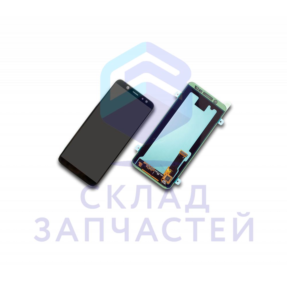 Дисплей в сборе с сенсорным стеклом (тачскрином) (цвет - black) для Samsung SM-A600X
