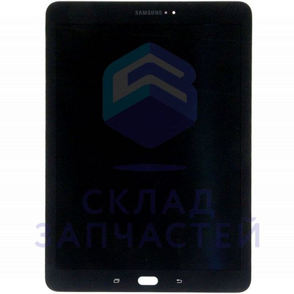 Дисплей (lcd) в сборе с сенсорным стеклом (тачскрином) (Black) для Samsung SM-T815
