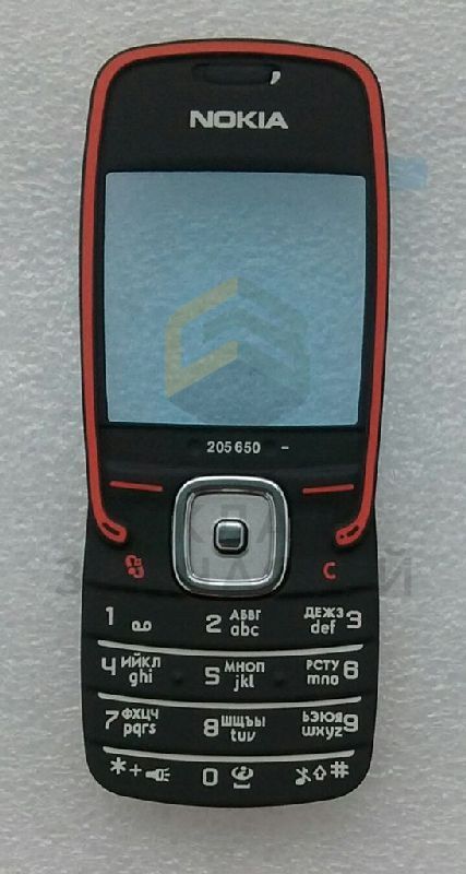Клавиатура  набора номера c защитным стеклом дисплея (A1) (Black/Red) для Nokia 5500 Sport