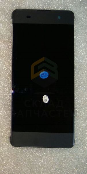 Дисплей в сборе с сенсорным стеклом (тачскрином) и передней панелью (Black) для Sony F3111