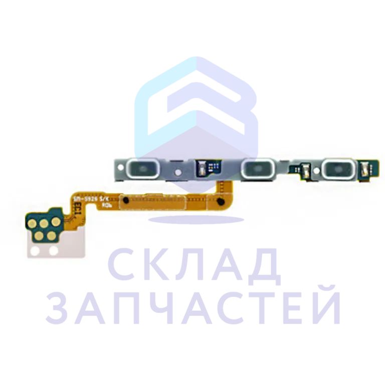 GH59-15733A Samsung оригинал, кнопки громкости и кнопка включения на шлейфе (подложка)