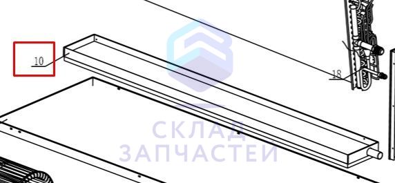 Изображение товара Оригинальная сливная кастрюля Haier 0150827464 для бытовой техники