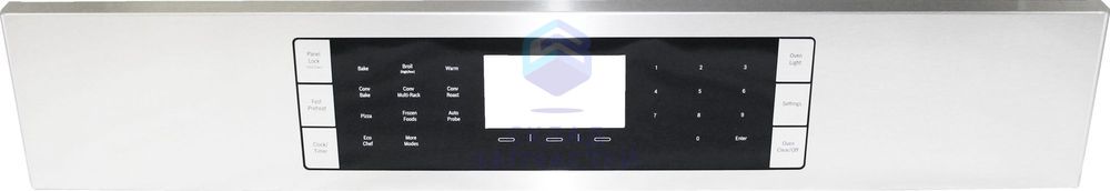 Панель управления в сборе с передней панелью bnchmrk, ss, 30 ”, sngl (кожа, сенсорная панель в сборе с кнопками, TCM нержавеющая сталь для Bosch HSLP7