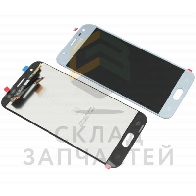 Дисплей в сборе с сенсорным стеклом (тачскрином) Silver для Samsung SM-J330F/DS