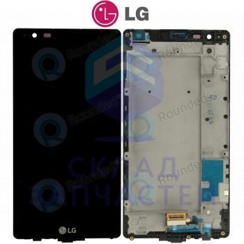 Дисплей в сборе с сенсорным стеклом (тачскрином) и передней панелью для LG K220DS X Power