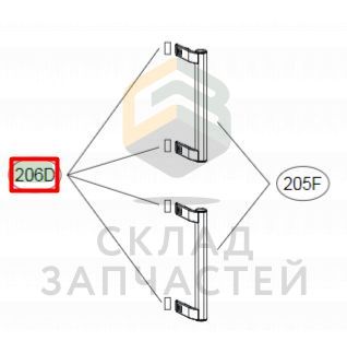 Заглушка В Ручку Холодильника Белая, оригинал LG 5006JT3002A