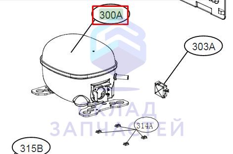 TCA37032002 LG оригинал, компрессор холодильника