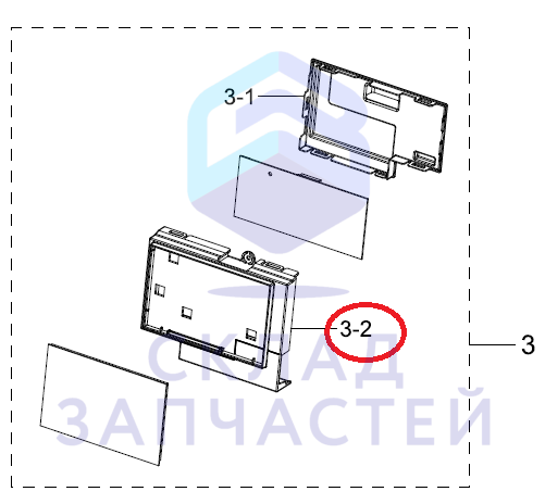 Крышка микросхемы управления для Samsung WW12K8412OX/LP