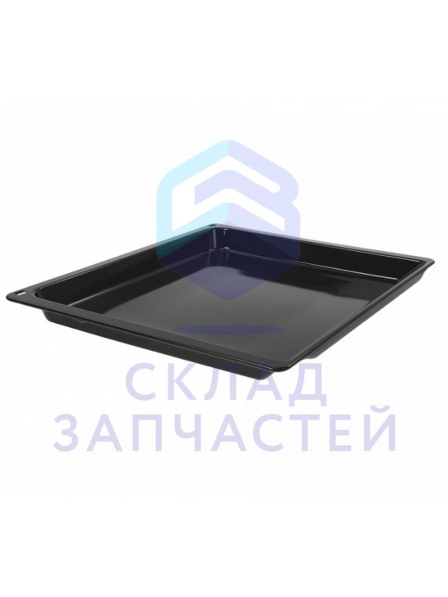 Универсальная сковорода эмалированная (пиролиз), чёрный, 45,5 x 37,5 x 4,1 см для Neff B55VR22N0/35
