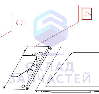 Нижняя панель для Haier AV12IMVURA (AA9AK5E2R00)