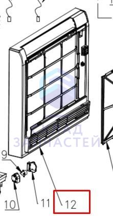 Изображение товара 0150833040A Haier оригинал, Рамка панели в сборе