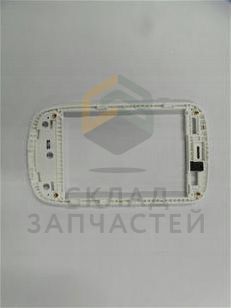 Передняя панель в сборе с кожухом для микрофона (Chic White) для Samsung GT-S5570