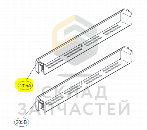 Полки двери для холодильника lg